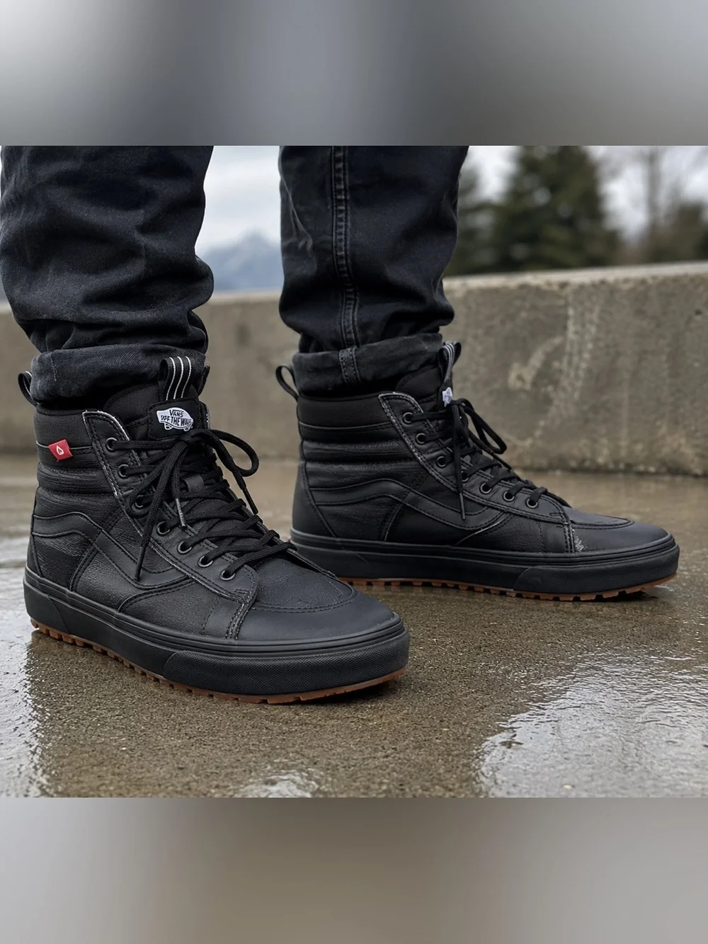 Vans Sk8-Hi MTE HEIQ Eco Dry Black Boots Men’s 11 Water Repellent
